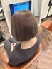 ブリーチなしで透明感。髪に優しいダブルカラー◎