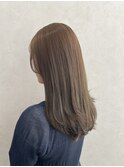 ロング×カーキベージュ　qumu横浜