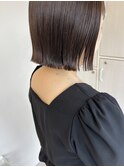 切りっぱなしミニボブ