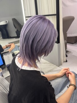 ヴァイス 新宿店(VAICE) ラベンダーカラー/ウルフカット