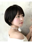 〔岩田莉奈〕ハイライトで白髪ぼかし★くびれショートボブ 新宿