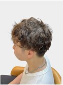 20代30代◎マッシュパーマ×ブラウンカラーで韓国風モテヘア