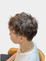 クオリス 上板橋店(QUALIS)&nbsp;20代30代◎マッシュパーマ×ブラウンカラーで韓国風モテヘア