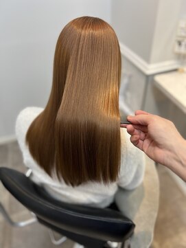 ウィステリア アネックス 銀座(WISTERIA ANNEX) こっくりオレンジベージュ/ULTOWA/縮毛矯正/髪質改善カラー/銀座