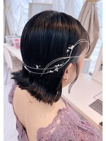 アマレット 東京駅八重洲店(amaretto) ショート、ミディアムヘアの水引きアレンジ