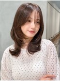 レイヤーカットで小顔印象!顔周りデザインがポイント/川崎24