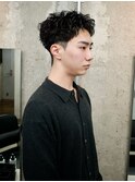 ルーズショートパーマ/リバースセンターパート/ニュアンスパーマ
