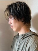 メンズパーマプレーイングカラー