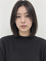 ヘイ 松本店(HEY)&nbsp;【HEY 松本】黒髪ワンレンボブ×顔まわり韓国レイヤー