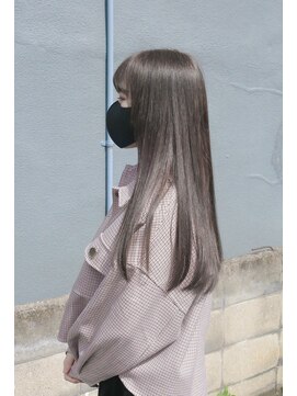 ホワイトルーム(White Room) 【ブリーチなし】黒髪からのアッシュベージュ