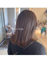 シュシュ(chouchou)&nbsp;シアーベージュカラー×外ハネセミロング