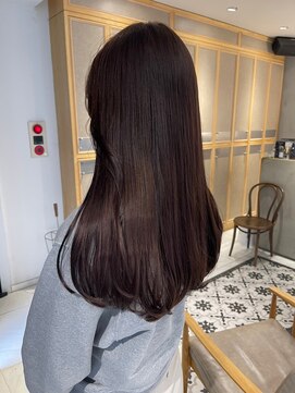 ヘアサロン ガリカ 表参道(hair salon Gallica) 大人かわいいロブヘア/ブリーチなしラベンダーグレー