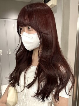 サイン 表参道(SIGN) レイヤーカットイヤリングカラーインナーカラーケアブリーチ