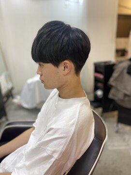 ソイクフ(SOY KUFU) MEN’S HAIR マッシュパーマアッシュブラックカルマパーマ