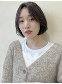 まとまるボブ / くすみグレージュ