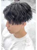 グラム 岡崎南店(gram)&nbsp;波巻きパーマ_メンズマッシュカット