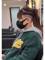 ラピス 名古屋駅前店(Lapis)&nbsp;刈り上げ女子/スキンフェード/ラインアート