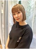 切りっぱなしボブ
