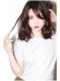 20代30代40代モテ髪ふんわりカール小顔ピンクアッシュ