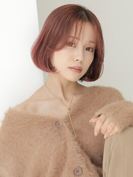 ラックスビー スカイ 大阪梅田店(LUXBE SKY)の写真/こだわりの顔周りカットでトレンドを抑えた小顔魅せヘア・レイヤースタイルも◎『なりたい』を叶えます☆