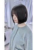 あご下1.5cm丸みボブ【梅田】