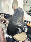 艶髪ストレート/黒髪ロング/システムトリートメント/横浜元町