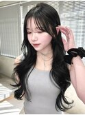 透明感抜群ブルーブラック×韓国トレンドスタイル【Chisato 】