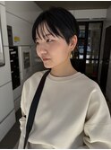 ladies/小顔ハンサムショート刈り上げショートシースルーバング