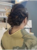 まとめ髪ヘアセット シニヨン