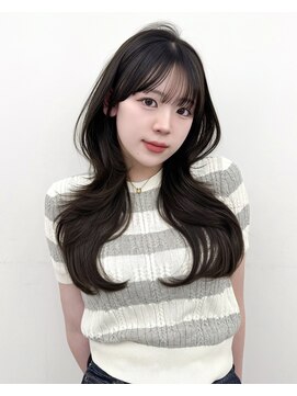 アマトウキョウスマートサロン(AMA TOKYO×Smart Salon) 韓国ヘア　レイヤーカット　顔まわり