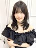 人気no1!【期間限定】カット+透明感カラー+髪質改善(プレミアム)￥24200→