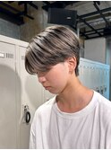 バレイヤージュ/メンズカット/ミルクティーベージュ/池袋