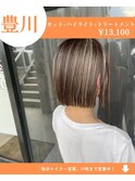 【人気No3】カット+ハイライト+艶カラー+ケアトリートメント