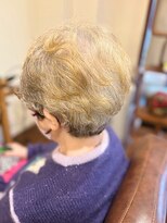 クロス(CROSS)&nbsp;ミセスパーマ/トップふんわり/ひし形/60代70代