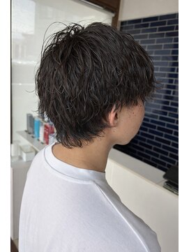 リドル ヘアー 駒生店(Riddle HAIR) マッシュウルフ×波巻きパーマ