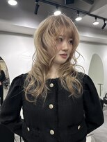 ワンズオゼ 渋谷(ONE's oze) 3回ブリーチ/ホワイトベージュ/ケアブリーチ/髪質改善