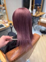 ユニ バイ マグ 長野店(Uni.by Mag) 透明感抜群♪ダブルカラーブリーチピンクラベンダー