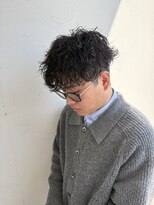 ジュエ ヘアー デザイン(Jue hair design)&nbsp;無造作波巻きパーマ/刈り上げショート/知立/20代