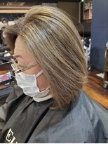 ヨシトモ(YOSHITOMO) 白髪ぼかしハイライト