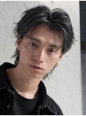 銀座シャドウパーマニュアンスパーマツーブロックメンズパーマ