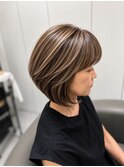 白髪ぼかしハイライト