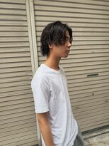ハイセンス(HISENSE)&nbsp;メンズカットグランジパーマメンズミディアムパーマ【GIA】