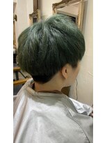 バトヘアー 渋谷本店(bat hair) ブラックグリーン