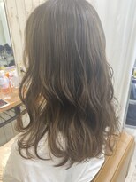 ハノン バイ リンクス 大宮(Hanon by LINKTH)&nbsp;オリーブアッシュ/カーキベージュ/セミロング/透明感カラー