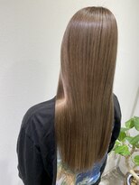 パトゥ 烏丸(patou)&nbsp;髪質改善トリートメント×一回ブリーチでミルクティベージュ