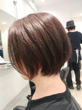 エルエスヘアー(LS HAIR) 【LS HAIR菊地】地毛風縮毛矯正と大人前下がりショートボブ