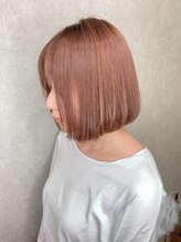 ロココ 岡山駅前(rococo) 大人可愛いミニボブ小顔ナチュラルボブ人気ピンクカラー