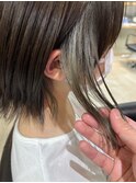 オリーブベージュ　イヤリングカラー