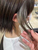 アール ヘアーアンドメイク Nouveau厚木店(R Hair&Make) オリーブベージュ　イヤリングカラー