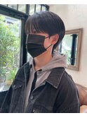 【お客様ヘア】大人気メンズスタイル！シースルーマッシュ　黒髪